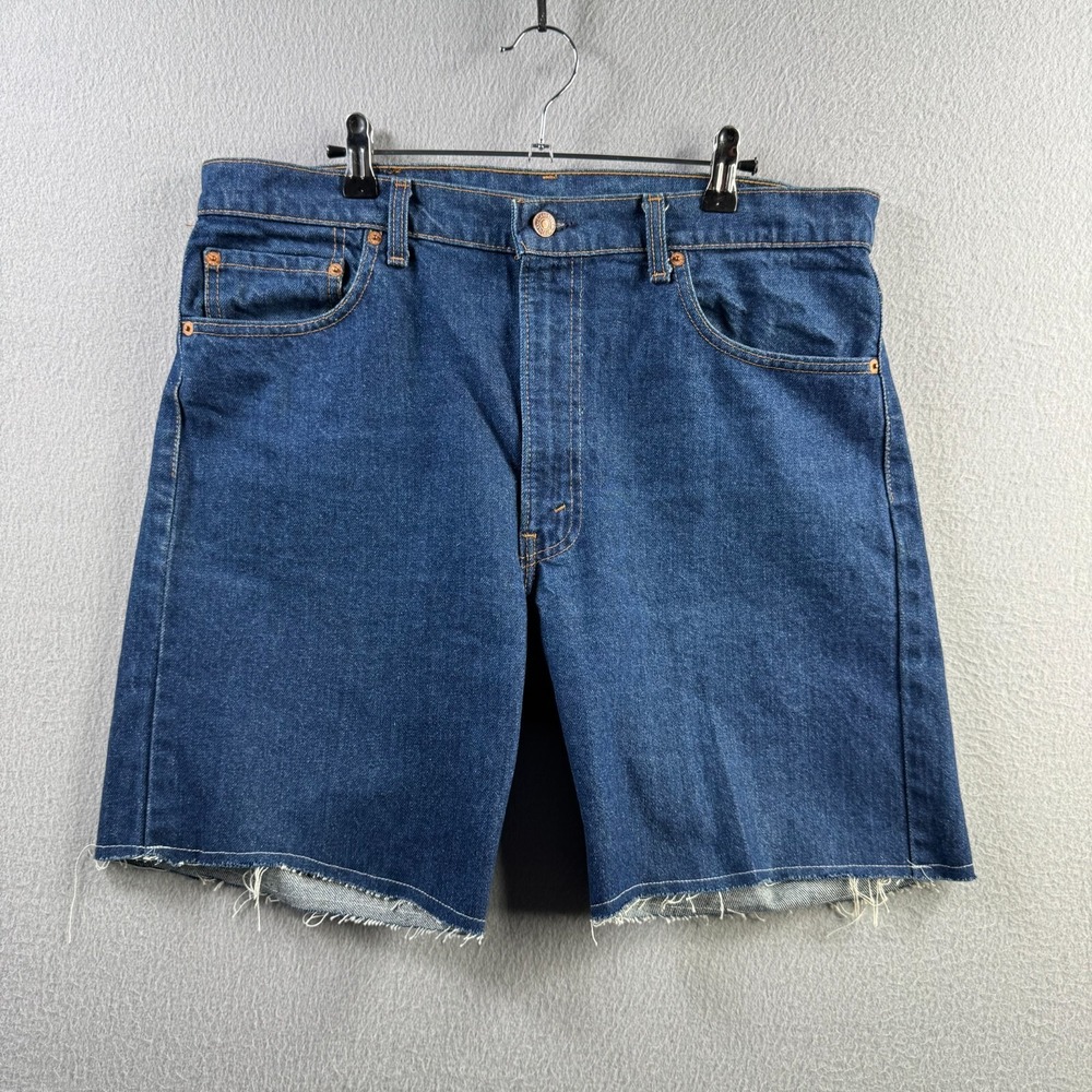 Levis‎ Shorts Mens 38 (Fits 36 ") Cut Off 505 Denim Jorts 80s 1988 Made in USA